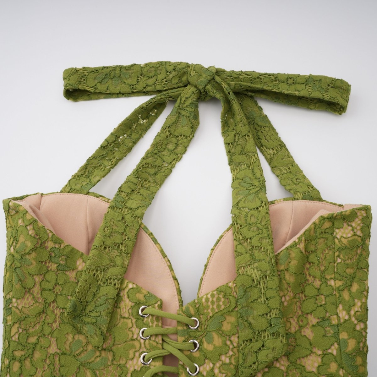 Emerald Korse Maxi Elbise - 11. görünüm