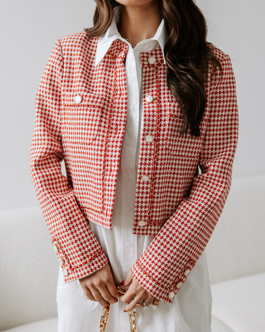 Alana Tweed Chain Biyeli Blazer - 2. görünüm