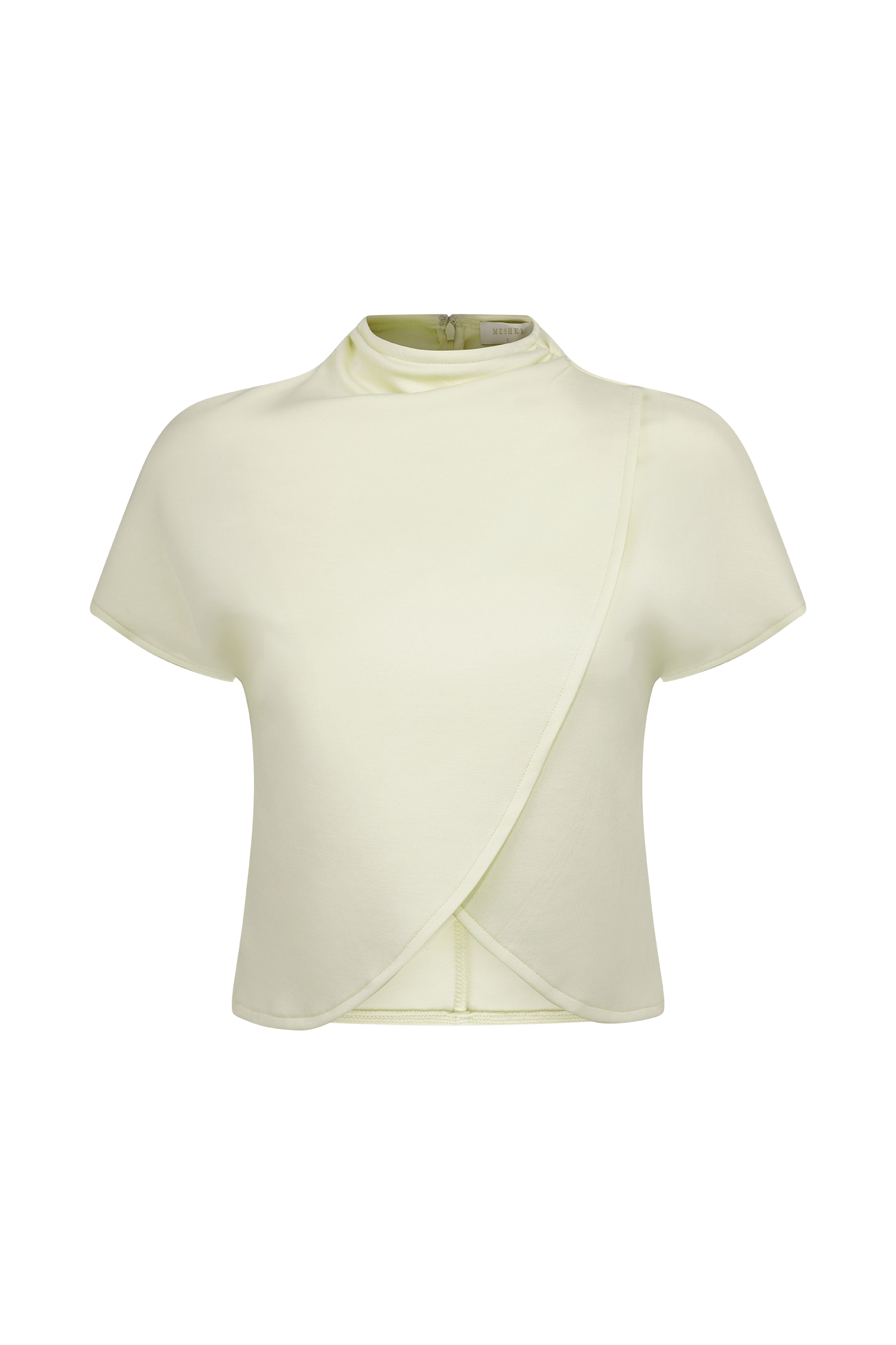 Eris Yüksek Yaka Scuba Jersey Üst - Fildişi