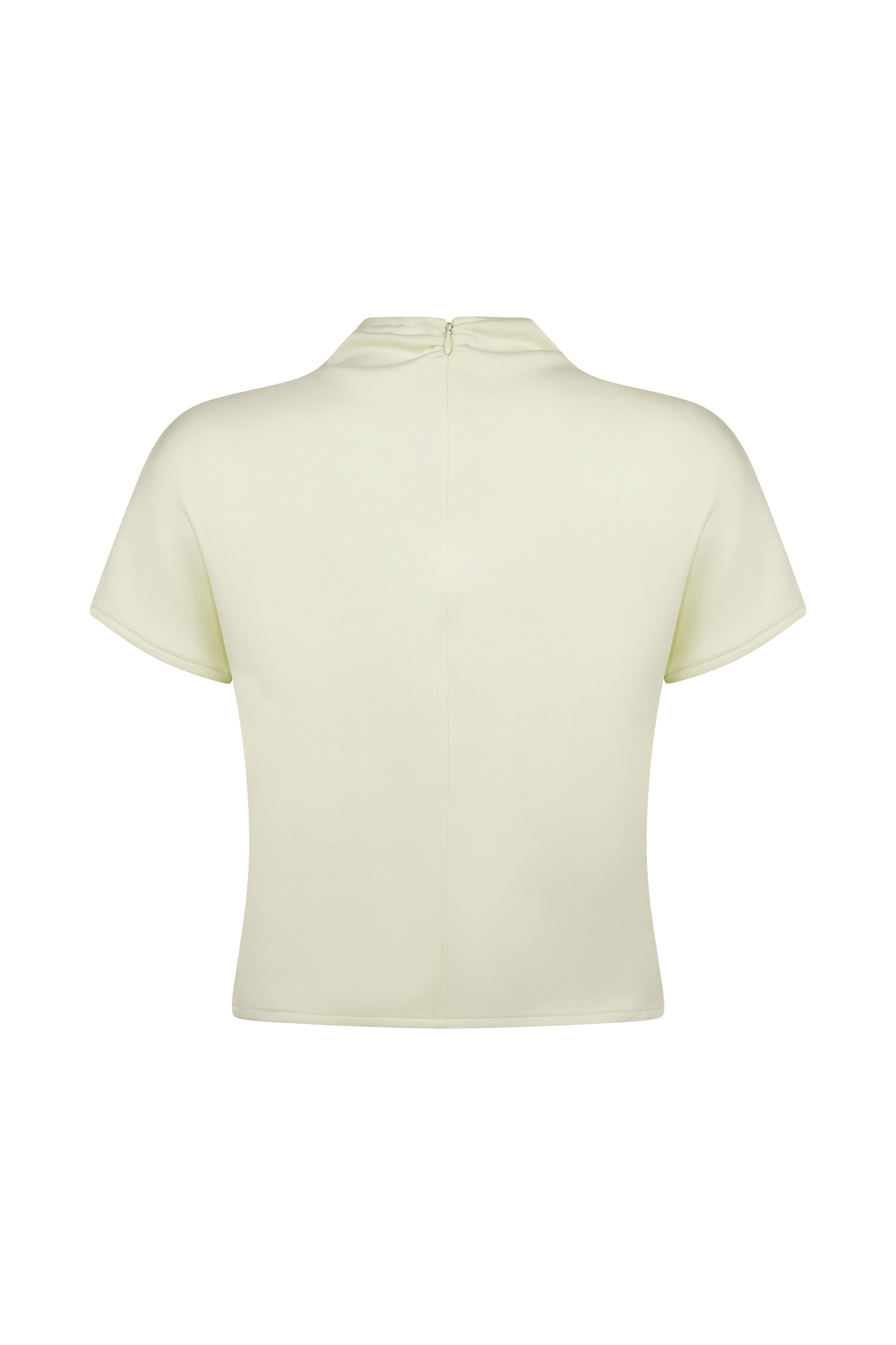 Eris Yüksek Yaka Scuba Jersey Üst - Fildişi