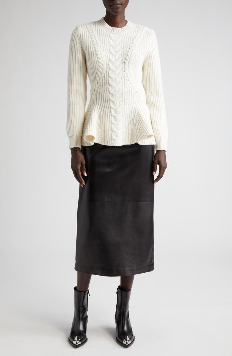 Urban Saç Örgü Peplum Kazak - 3. görünüm
