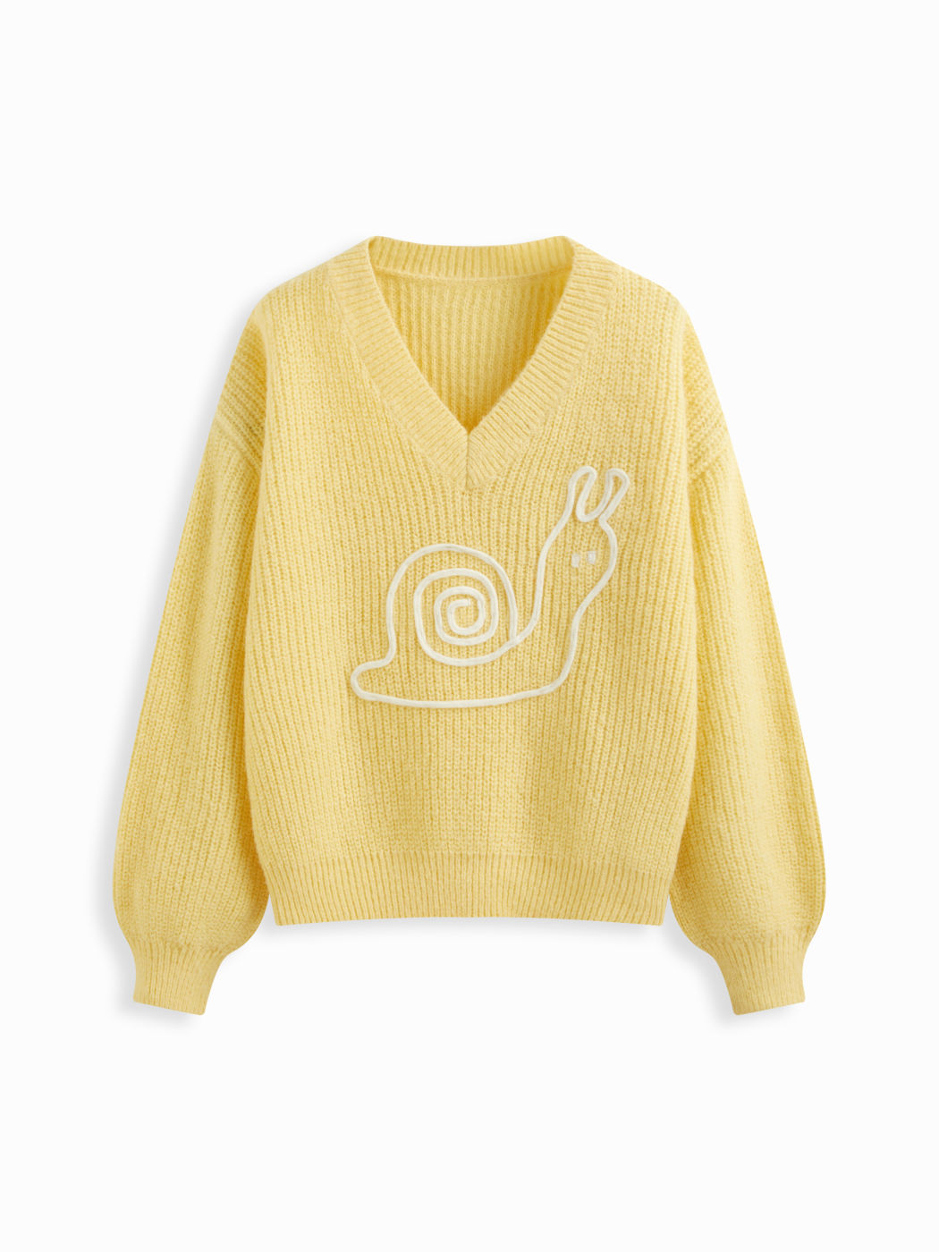 Snail Salyangoz Desenli Kazak - 5. görünüm