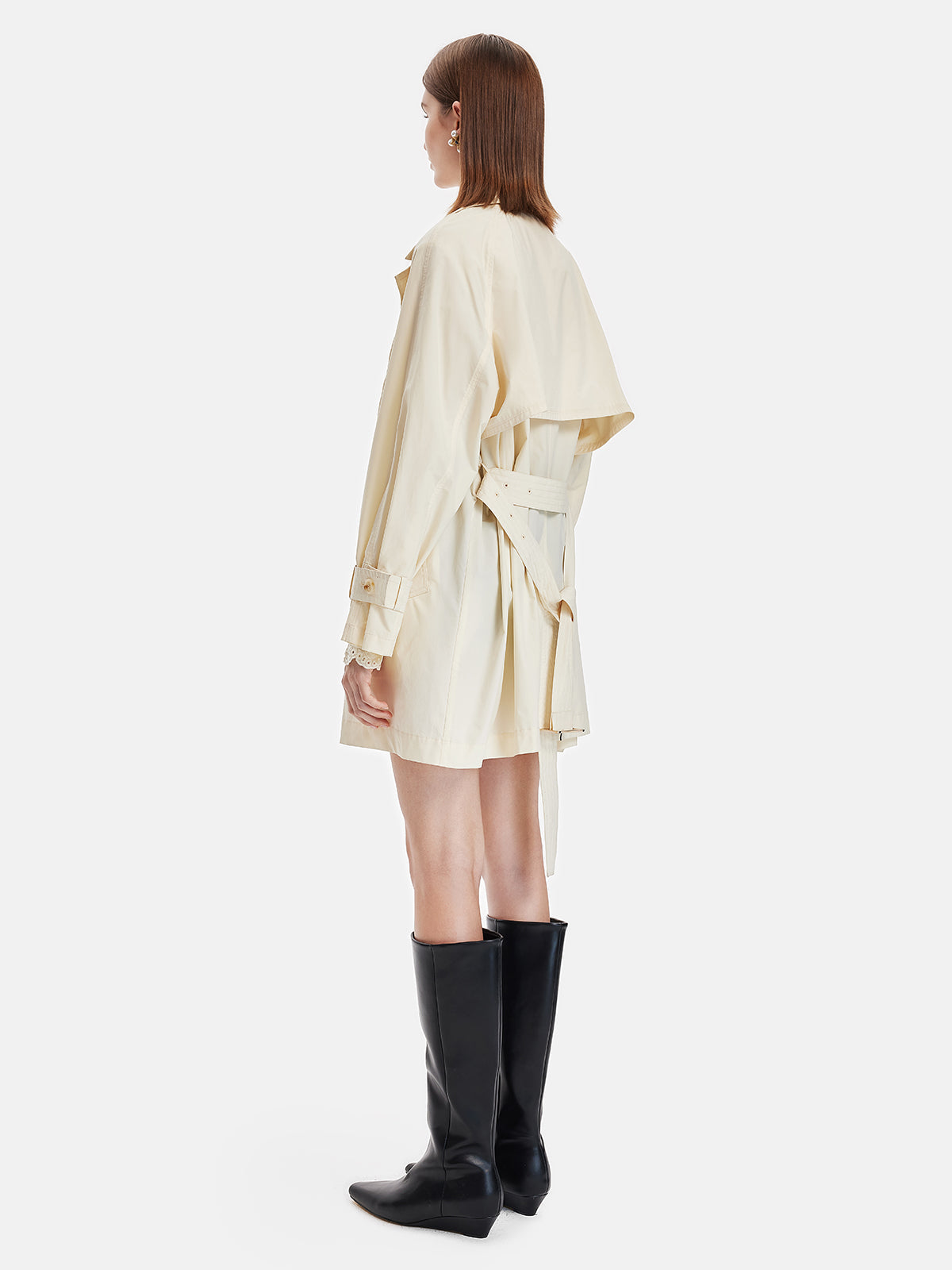 Hafif Minimalist Trençkot - 6. görünüm