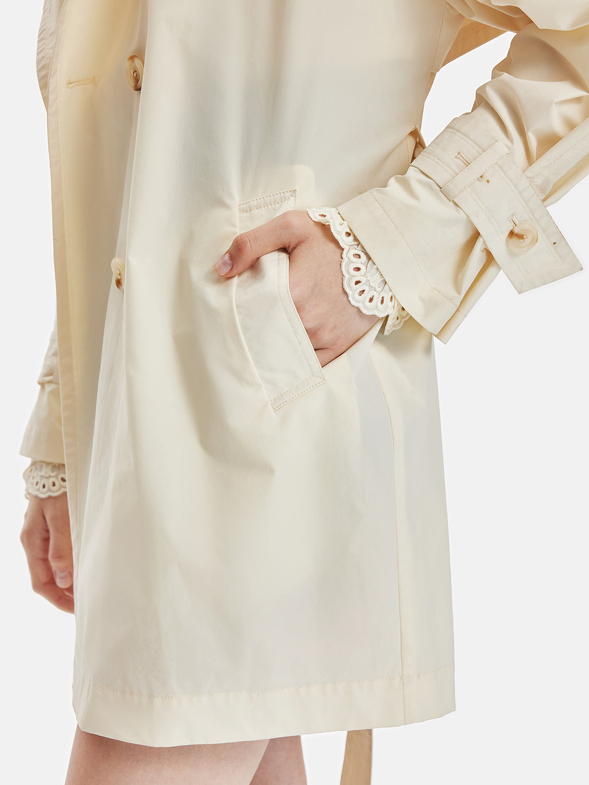 Hafif Minimalist Trençkot - 3. görünüm