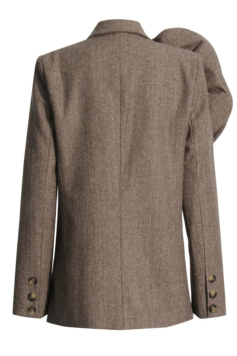 Noral Çiçek İşlemeli Blazer Ceket - 5. görünüm