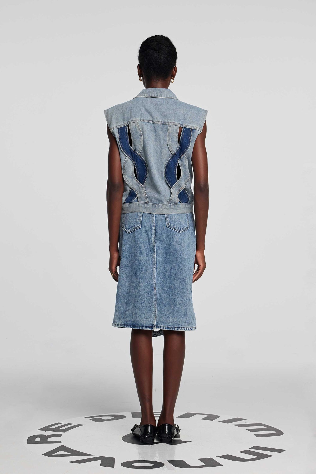 Madison Kesimli Denim Üst - 5. görünüm