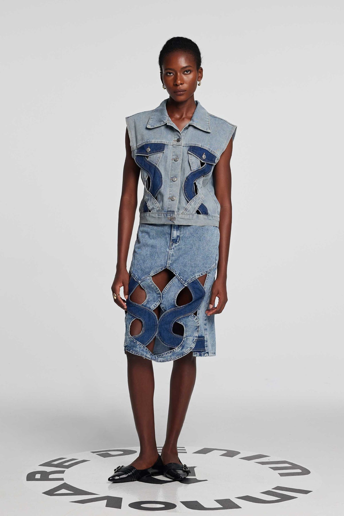 Madison Kesimli Denim Üst - 3. görünüm