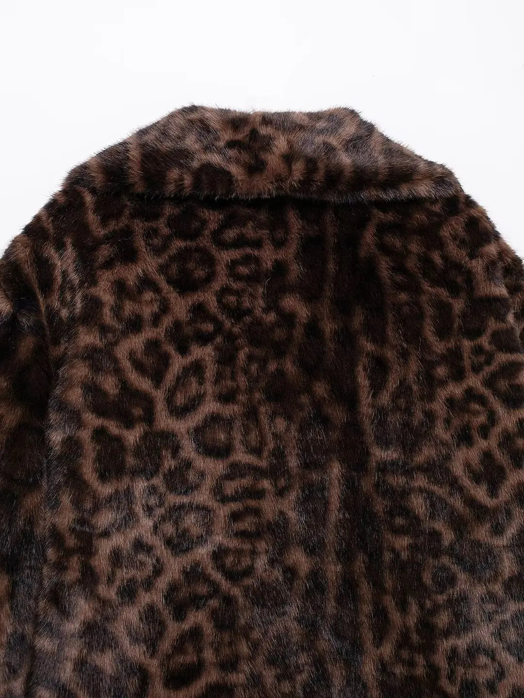 Marlow Leopar Desenli Kürk Görünümlü Mont - 13. görünüm