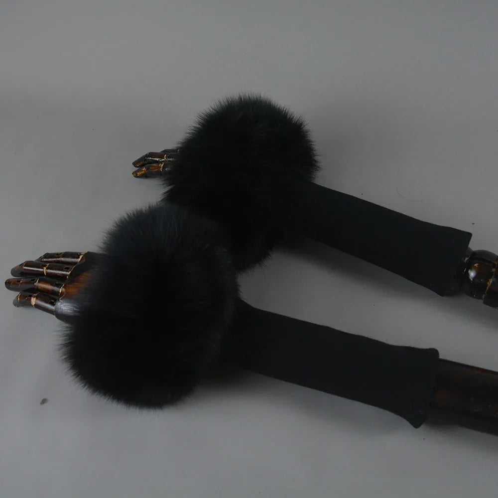 Glove Kürklü Kol Kürk Ceket - 2. görünüm