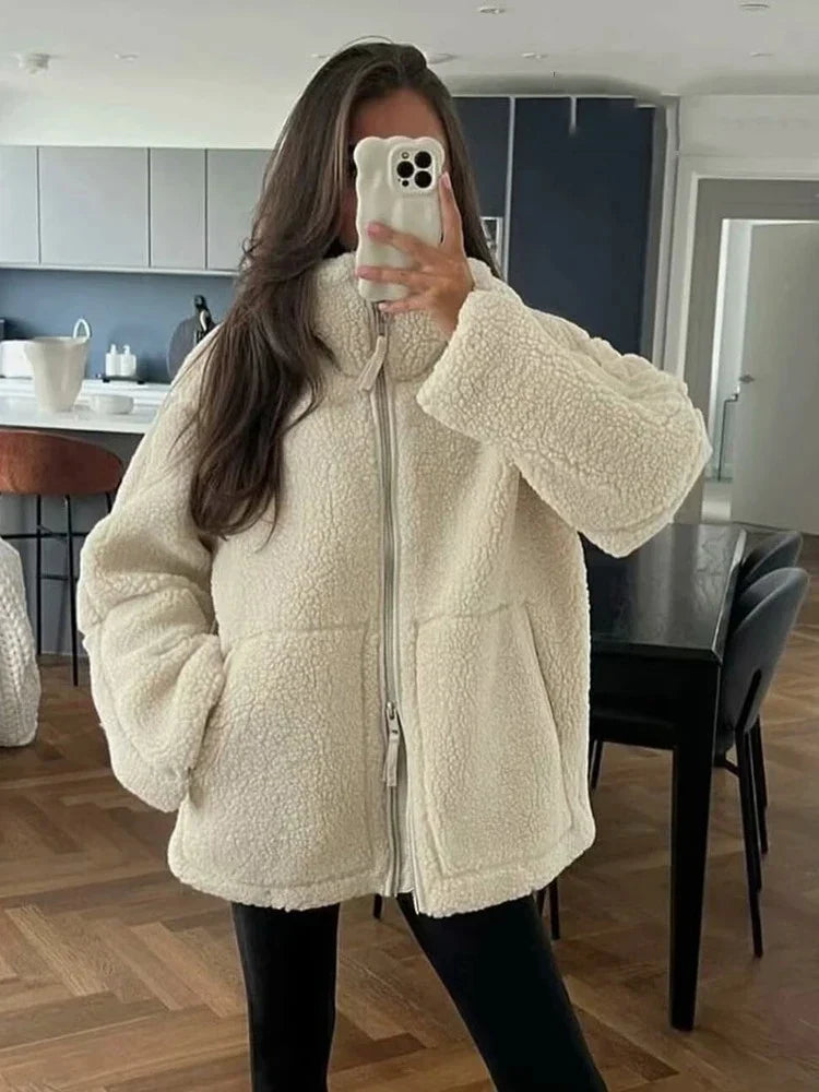 Soria Oversize Yün Ceket - 3. görünüm