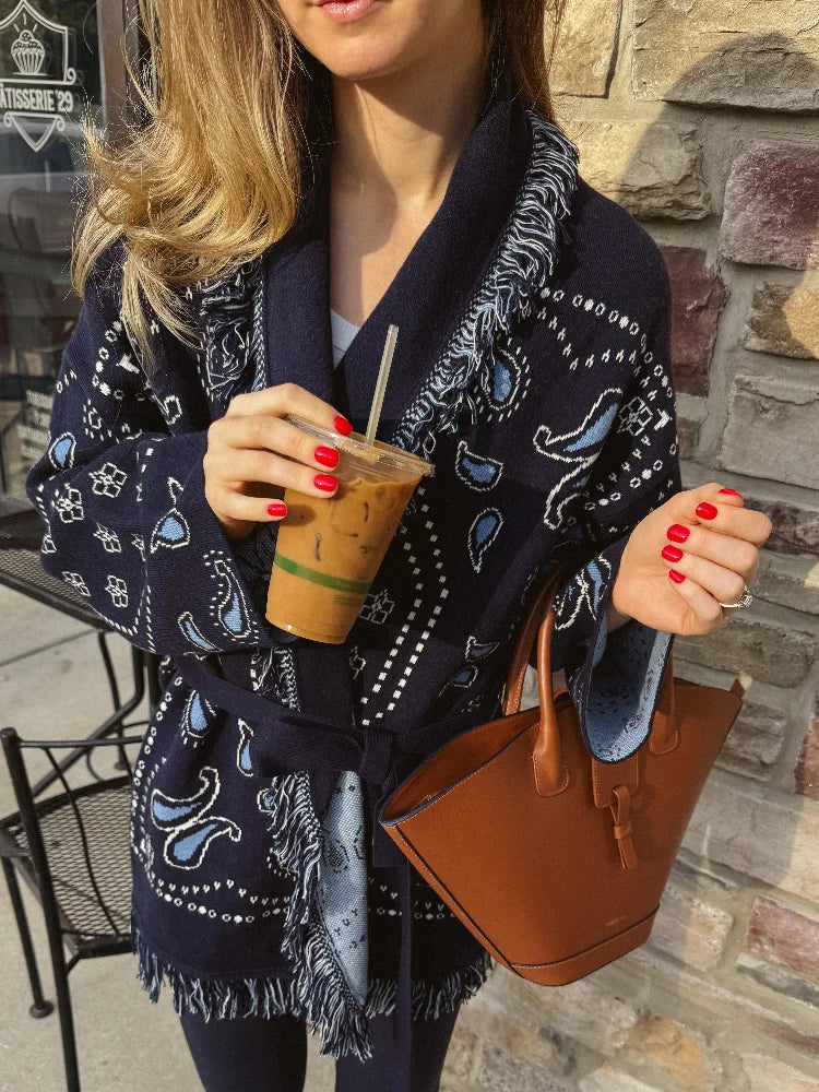 Sylie Desenli Kimono Ceket - 2. görünüm