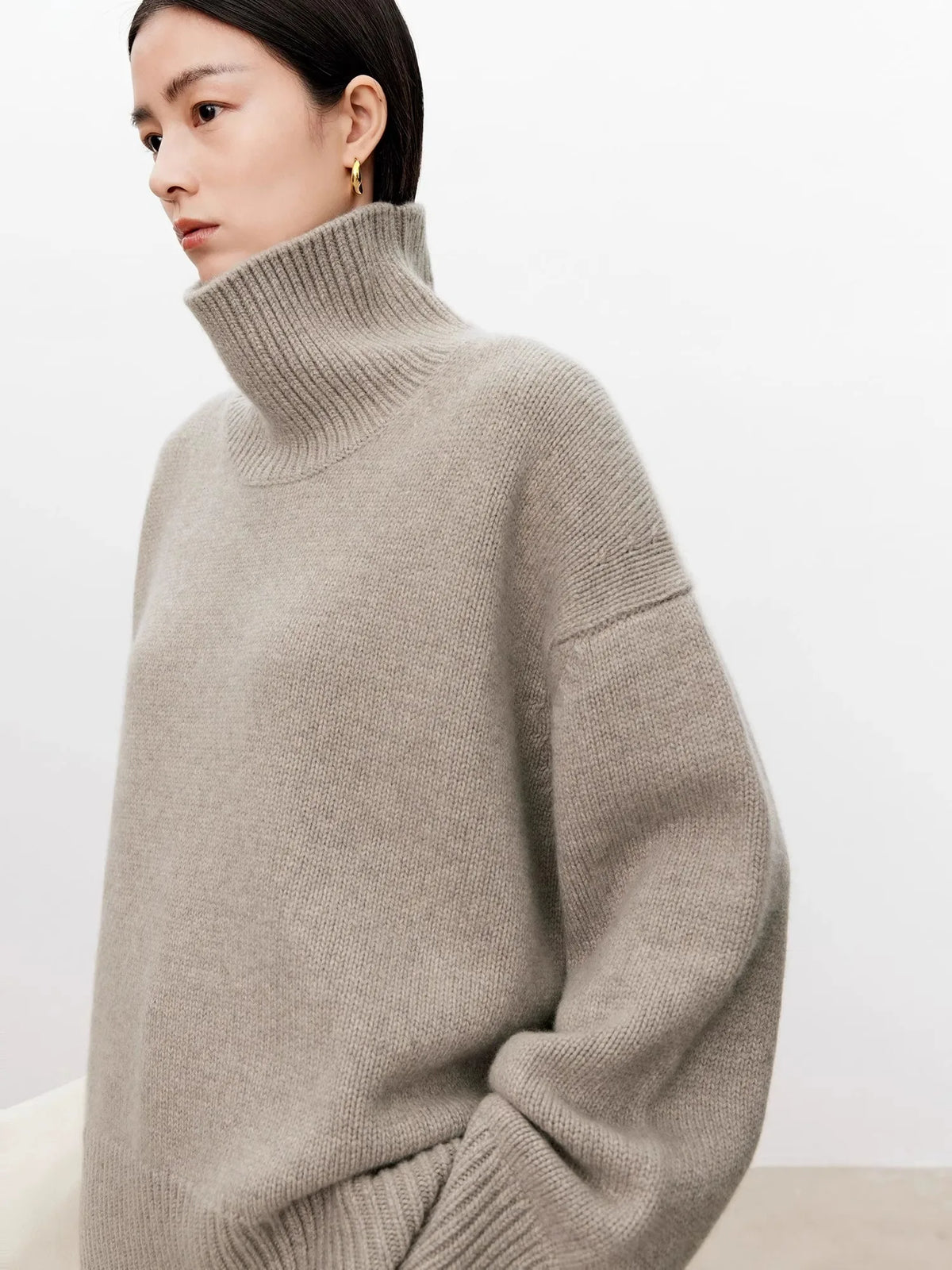Troy Balıkçı Yaka Oversize Kazak