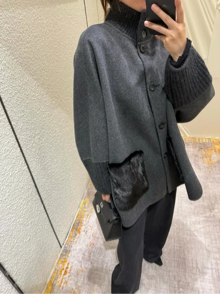 Hills Kürk Cepli Oversize Hırka - 5. görünüm