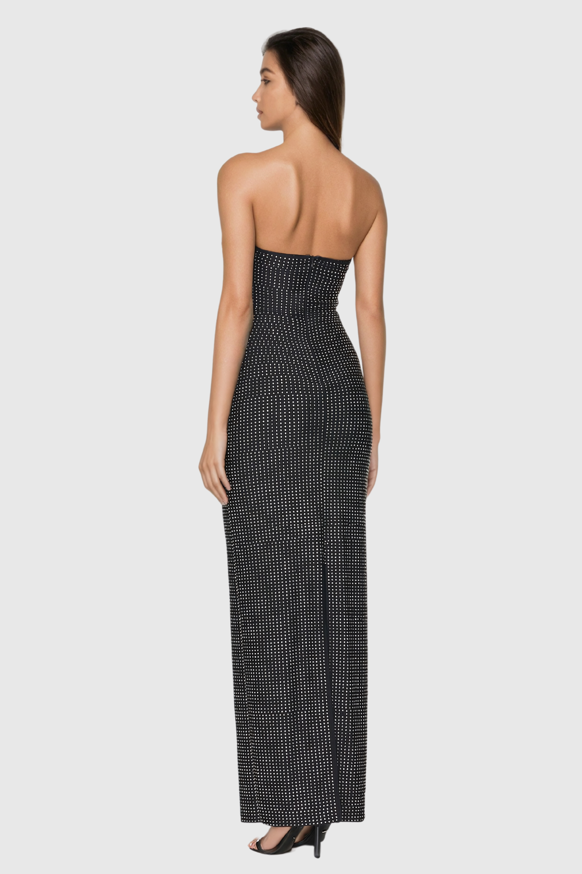 Salem Taşlı Bodycon Maxi Elbise - 4. görünüm