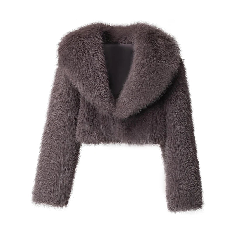 Nova Kısa Tüylü Kürk Görünümlü Mont - 12. görünüm