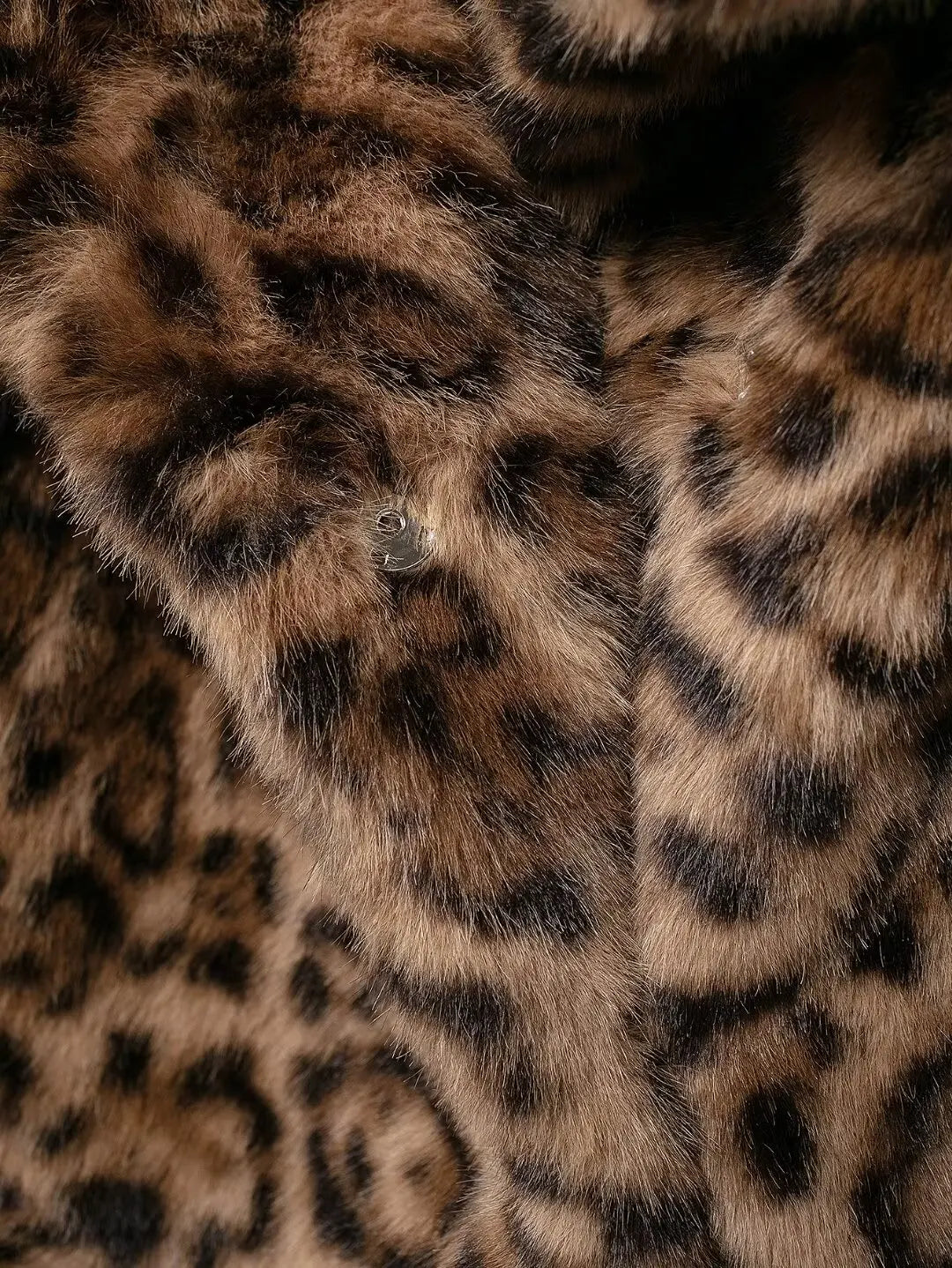 Marlow Leopar Desenli Kürk Görünümlü Mont - 6. görünüm
