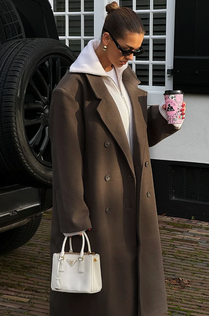 Noella Oversize Uzun Palto - 4. görünüm