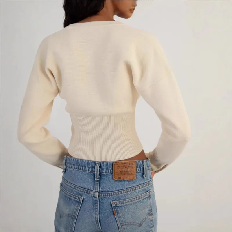 Slim Düğmeli Triko Hırka - 2. görünüm