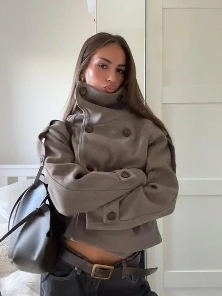 Meny Kısa Yün Ceket