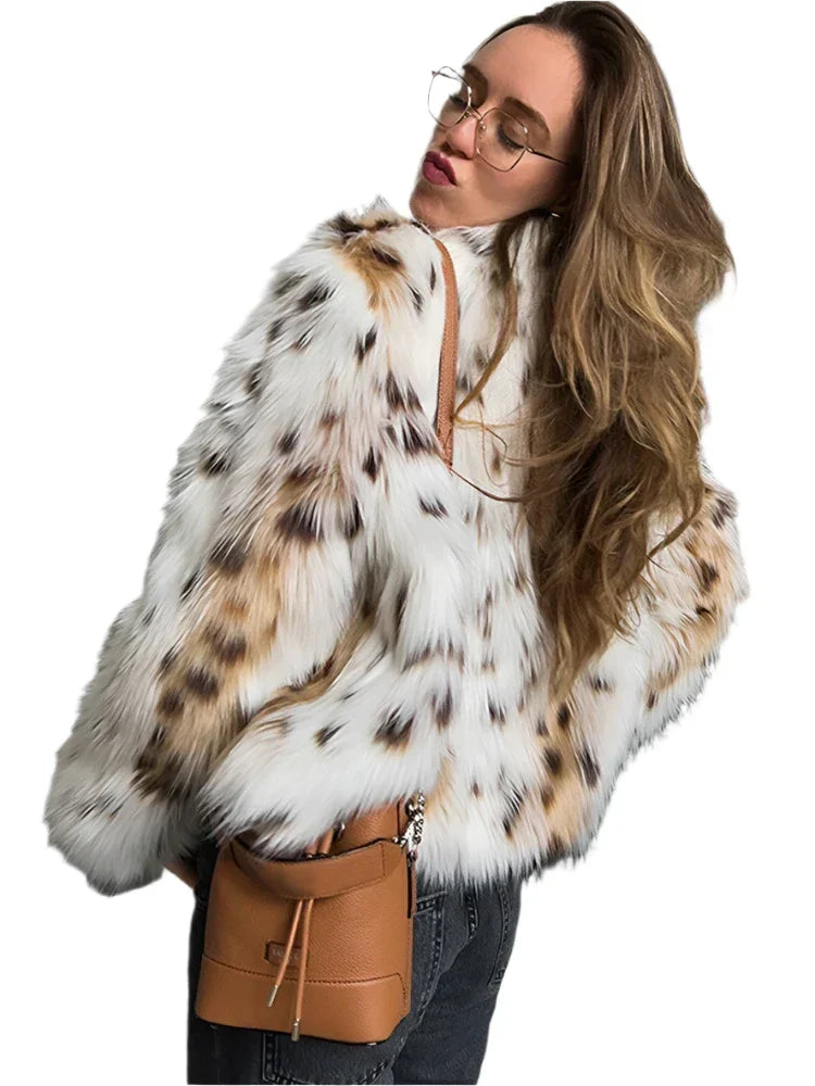 Luxen Leopar Desenli Mont - 3. görünüm