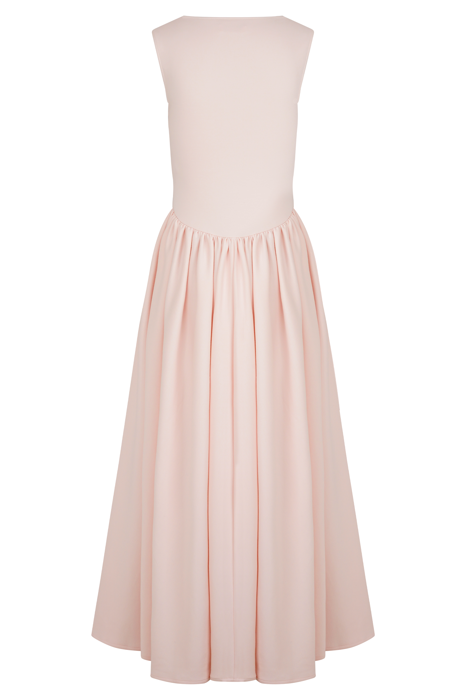 Sharon Scuba Jersey Midi Elbise - Bale Pembesi