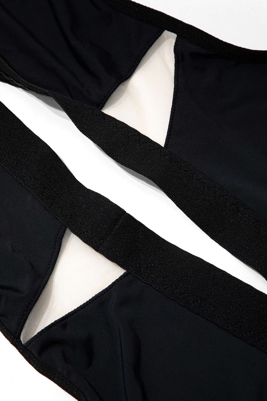 Şeffaf Lingerie Garter Seti Ve File Eldiven - 6. görünüm