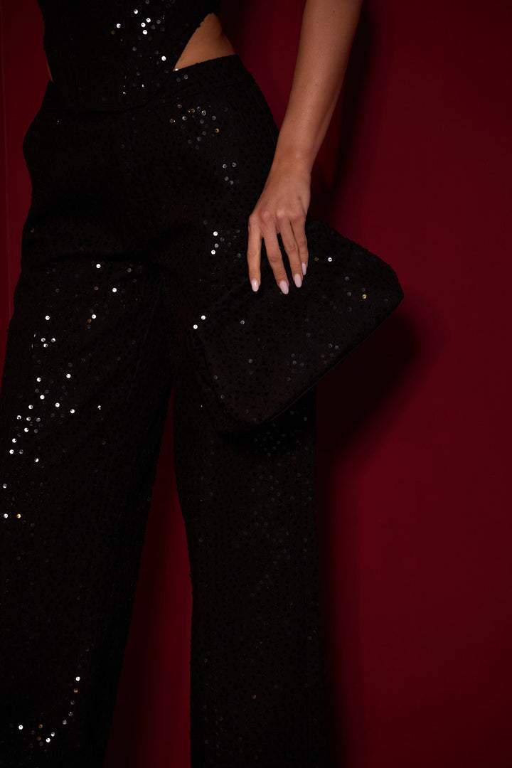 Belinda Payetler Denim Pantolon Takım - 2. görünüm