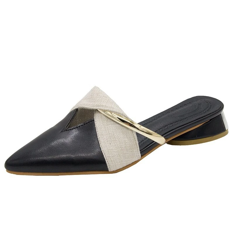 Elegance Slip Terlik - Siyah