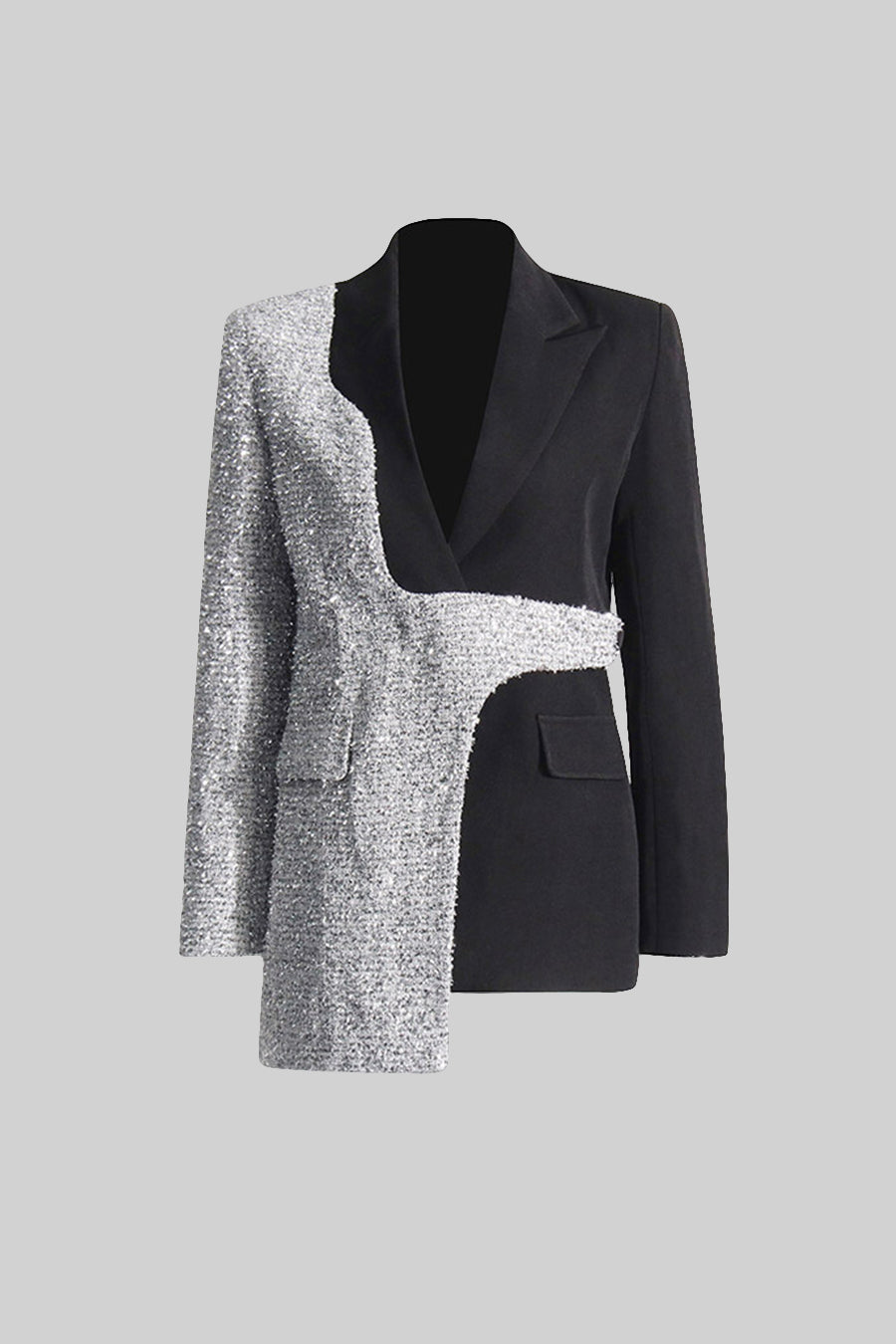 Çift Renk Blazer Ceket