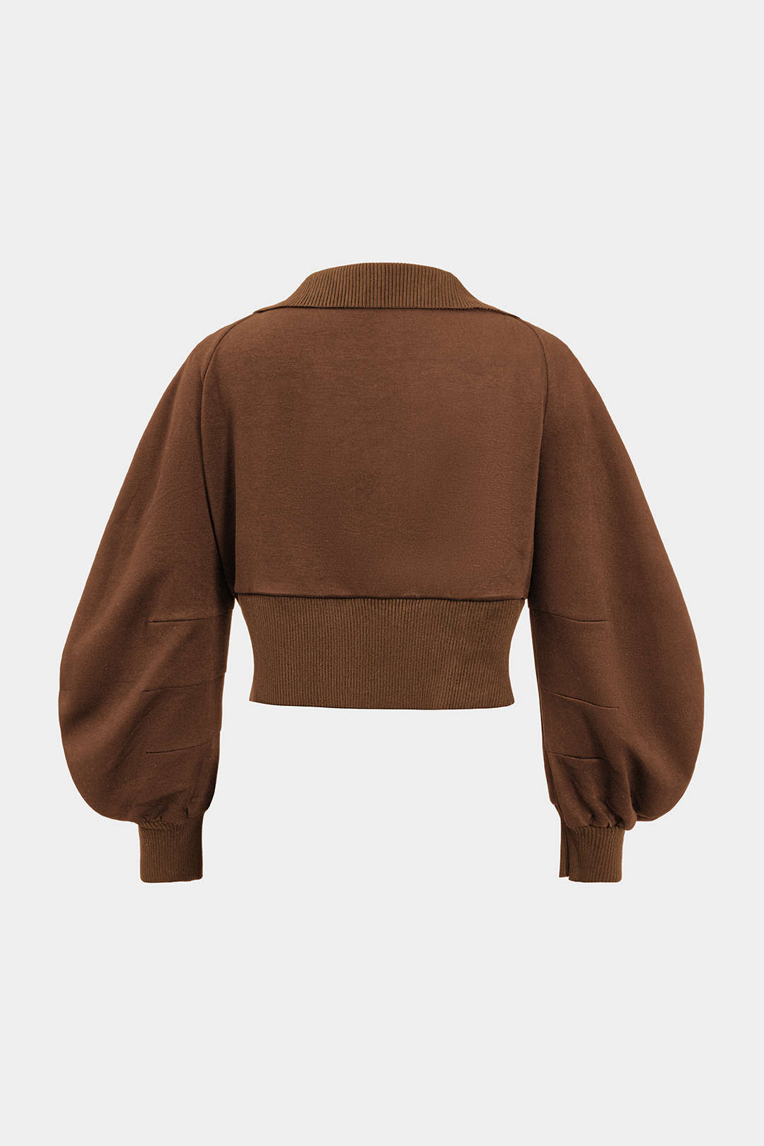 Zipper Ceket - Kahverengi