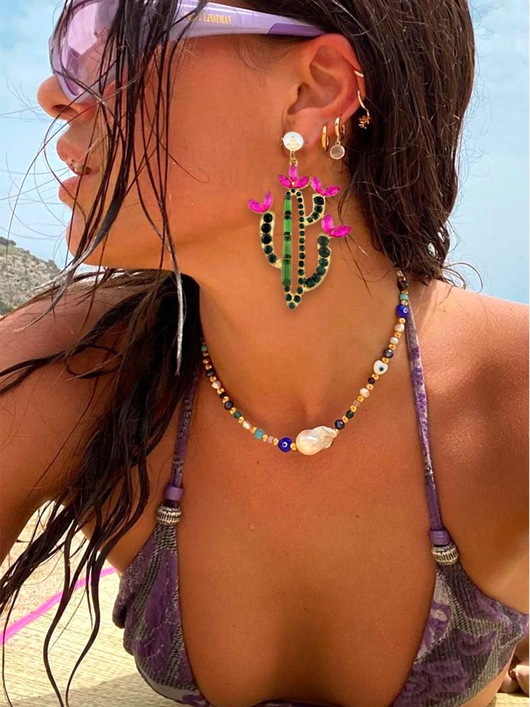 Kaktüs Diamante Damla Küpe - 3. görünüm