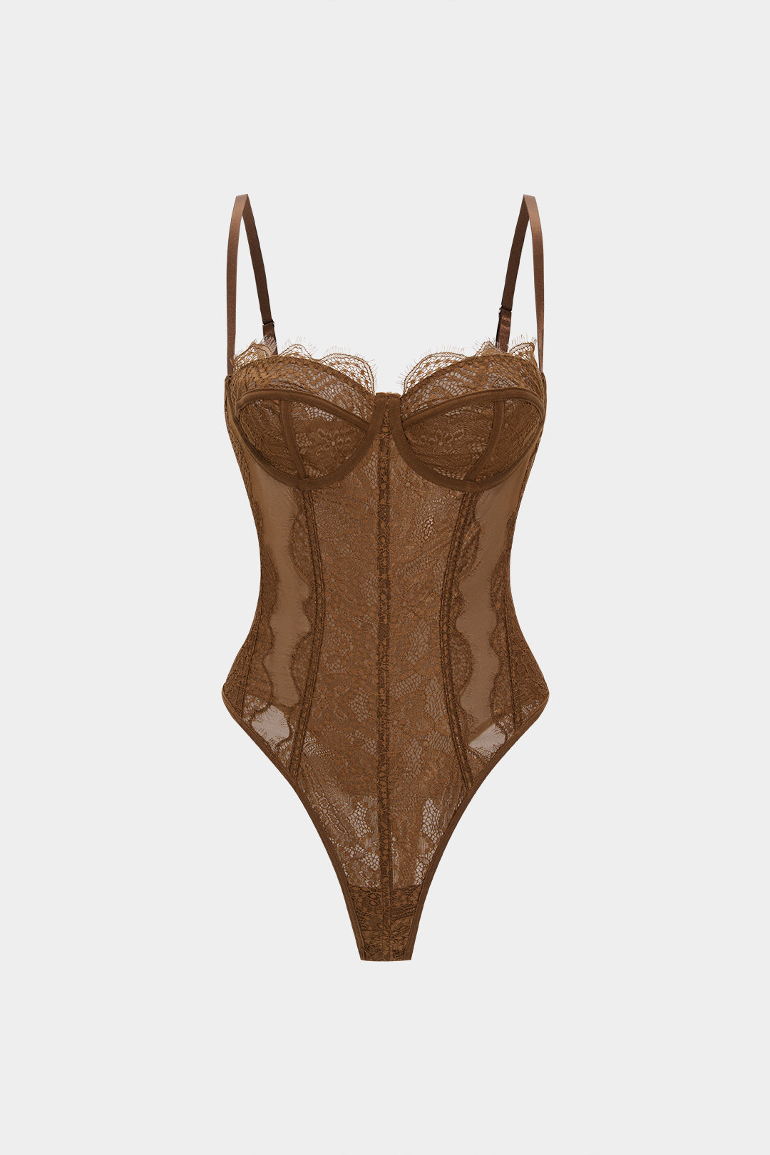 File Detaylı Korse Büstiyer Bodysuit