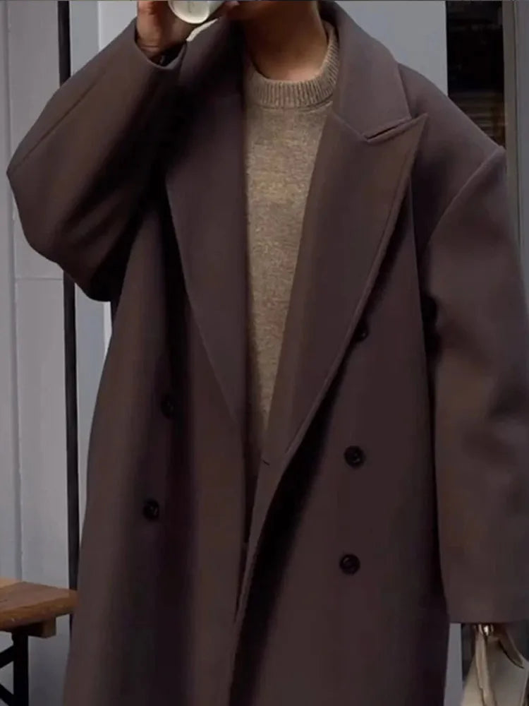 Noella Oversize Uzun Palto - 7. görünüm