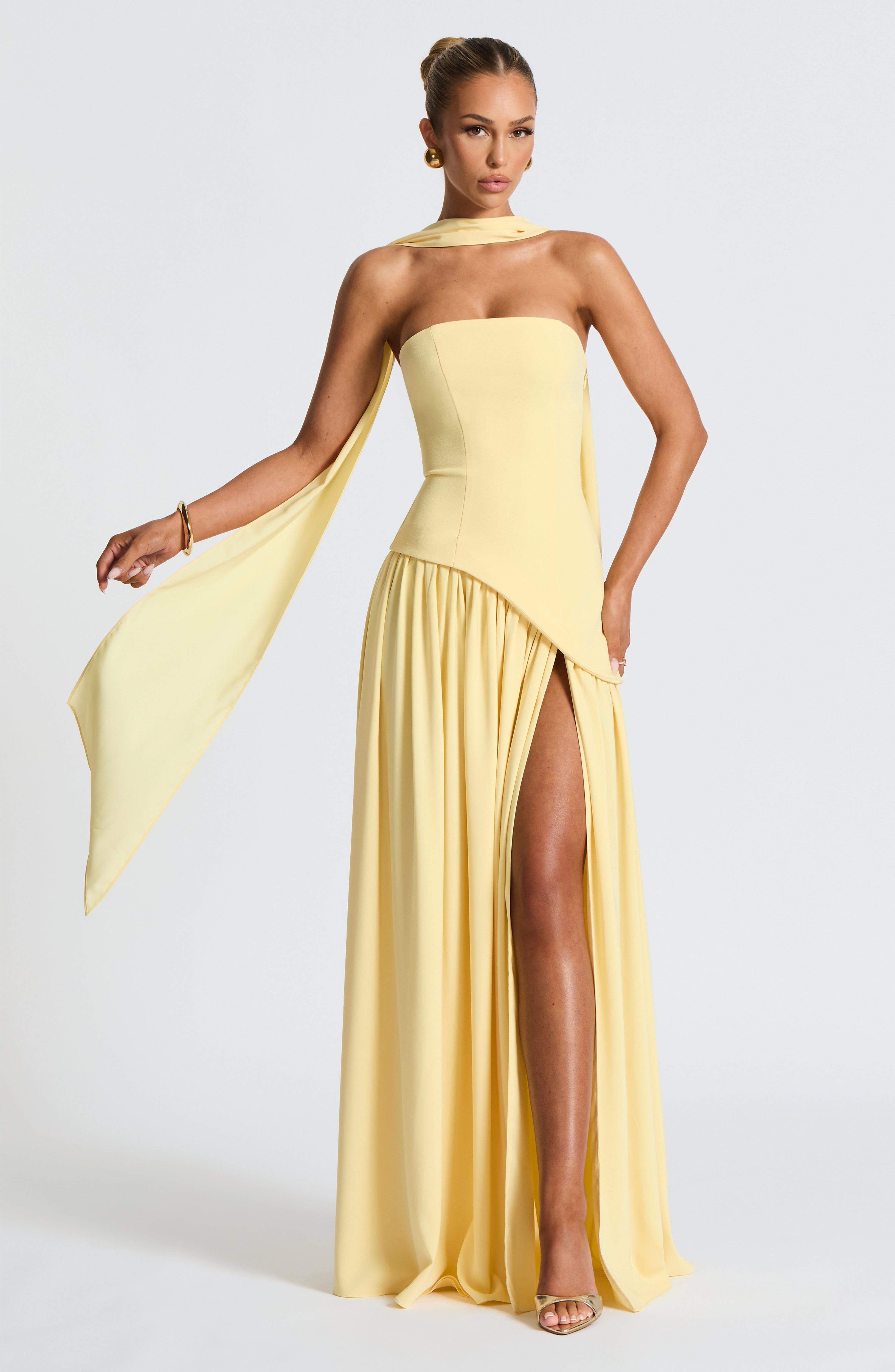 Maliyah Maxi Elbise - Sarı